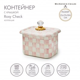 Контейнер с крышкой Rosy Check 89412-740